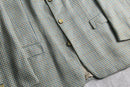90-00s ”BOSS HUGO BOSS” multi color houndstooth wool tailored jacket