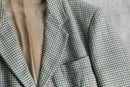 90-00s ”BOSS HUGO BOSS” multi color houndstooth wool tailored jacket