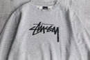 00's "stüssy" basic logo crew neck sweatshirt