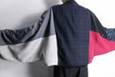 ''Re:make''docking patchwork design tailored jacket