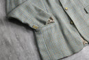 90-00s ”BOSS HUGO BOSS” multi color houndstooth wool tailored jacket