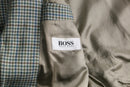 90-00s ”BOSS HUGO BOSS” multi color houndstooth wool tailored jacket