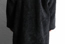 black pile fleece long coat