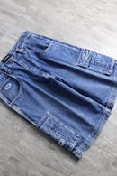90-00's "fubu" baggy denim cargo shorts