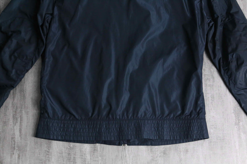 “FRED PERRY” navy nylon zip blouson