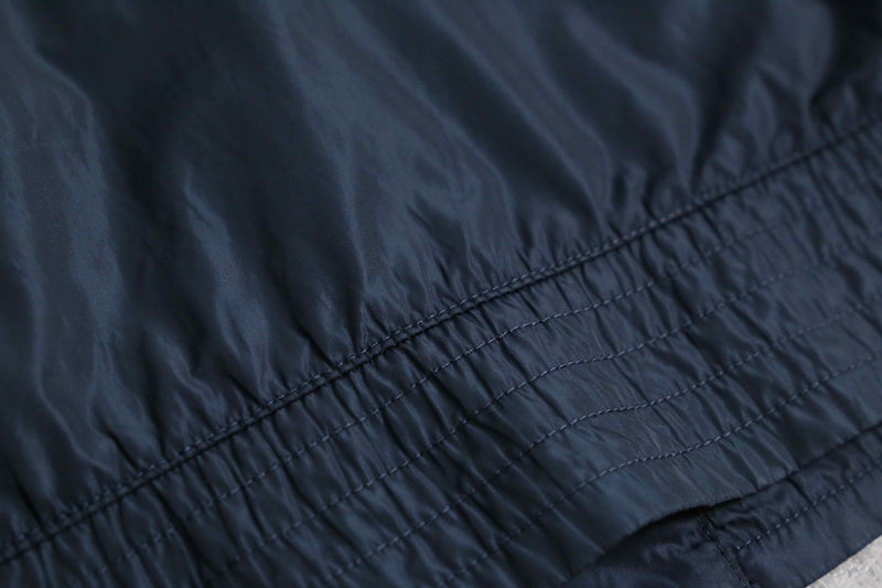 “FRED PERRY” navy nylon zip blouson