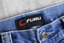 90-00's "fubu" baggy denim cargo shorts