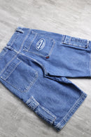 90-00's "fubu" baggy denim cargo shorts