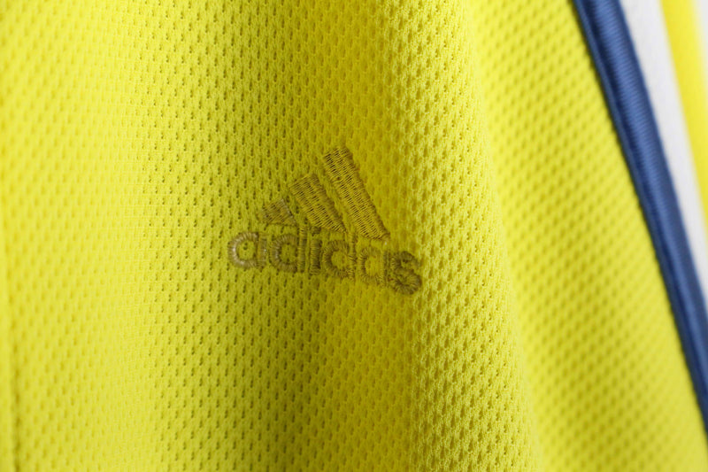 "adidas" yellow color mesh track jacket