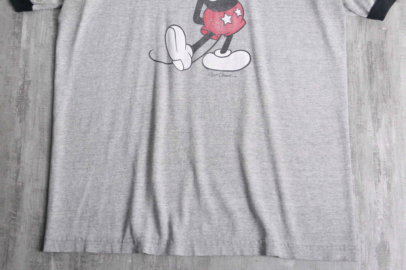 "90's Mickey Mouse" ringer Tee