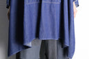 "Liz claiborne" light oz indigo denim poncho hoodie