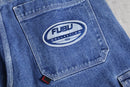 90-00's "fubu" baggy denim cargo shorts