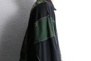 "Re:make" half zip dolman track pullover