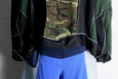 "Re:make" half zip dolman track pullover