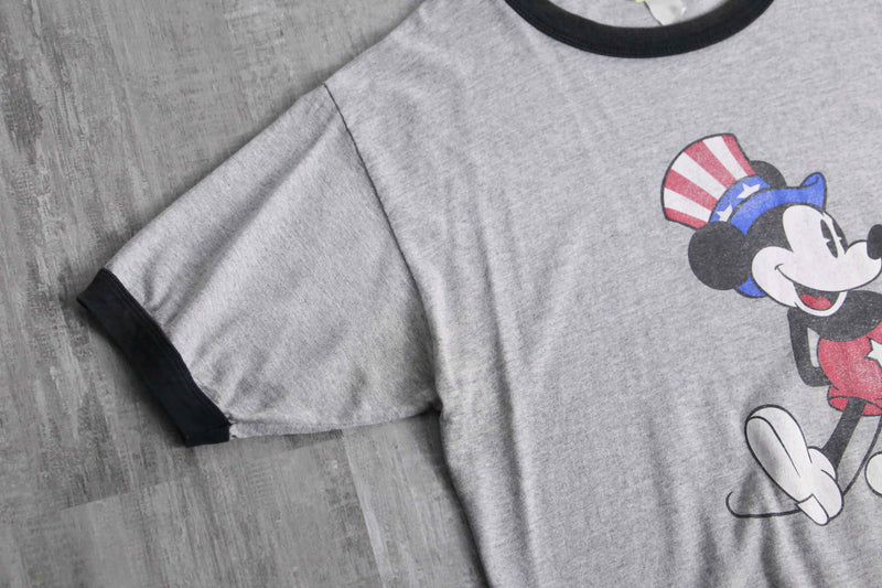 "90's Mickey Mouse" ringer Tee