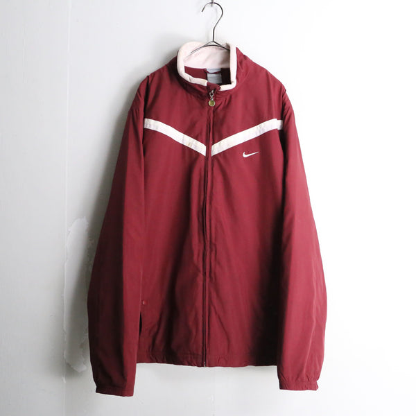 "NIKE" red color nylon jacket