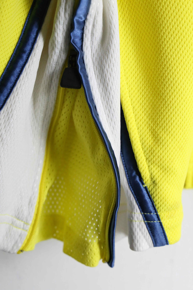 "adidas" yellow color mesh track jacket