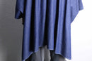 "Liz claiborne" light oz indigo denim poncho hoodie