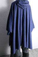 "Liz claiborne" light oz indigo denim poncho hoodie