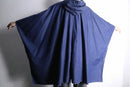 "Liz claiborne" light oz indigo denim poncho hoodie