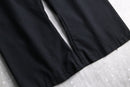 90s ”MILITARY” black wool gabardine sailor pants