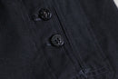 90s ”MILITARY” black wool gabardine sailor pants