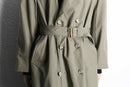 "Christian Dior" moss green middle trench coat