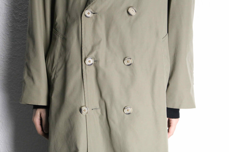 "Christian Dior" moss green middle trench coat