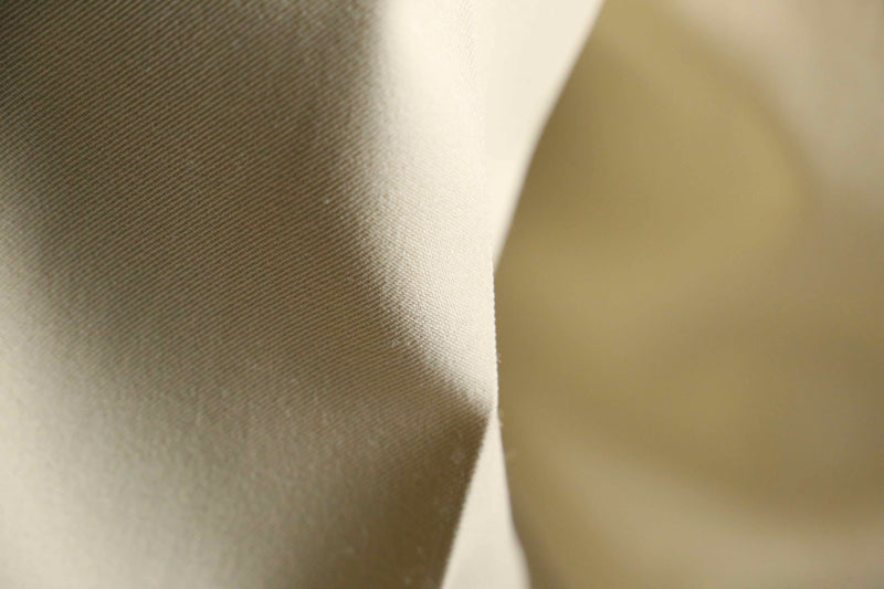 70's cream beige wide poly flare trousers