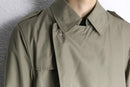 "Christian Dior" moss green middle trench coat