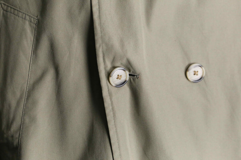 "Christian Dior" moss green middle trench coat