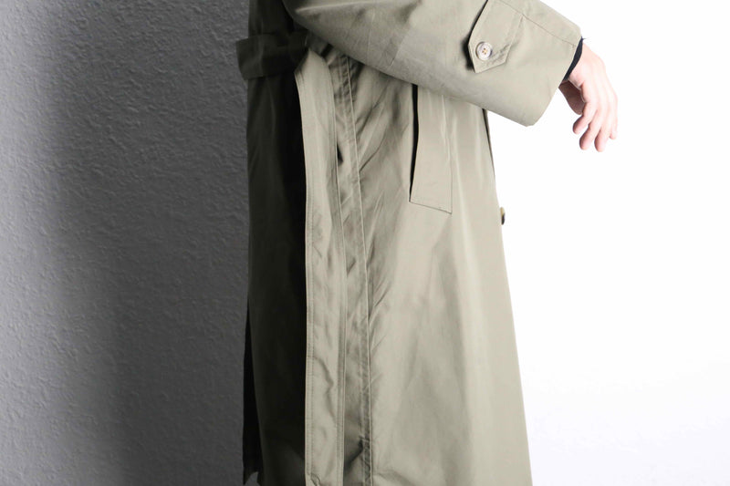 "Christian Dior" moss green middle trench coat