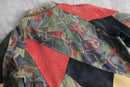 90s multi color leather patchwork jacket