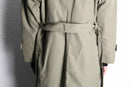 "Christian Dior" moss green middle trench coat