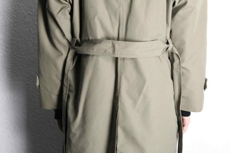 "Christian Dior" moss green middle trench coat