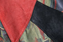 90s multi color leather patchwork jacket