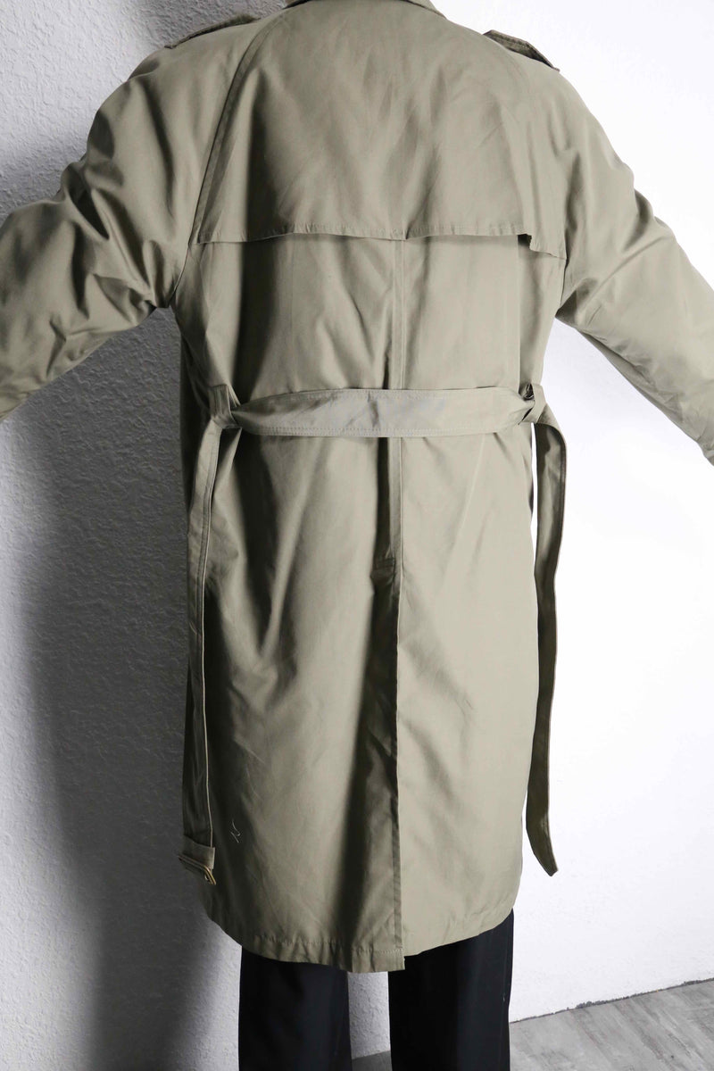"Christian Dior" moss green middle trench coat