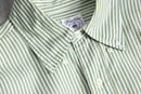 “Brooks Brothers”green stripe B.D shirt