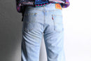 ''Re:make''indigo denim wide flare pants