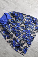 wrinkle pattern reversible shirt
