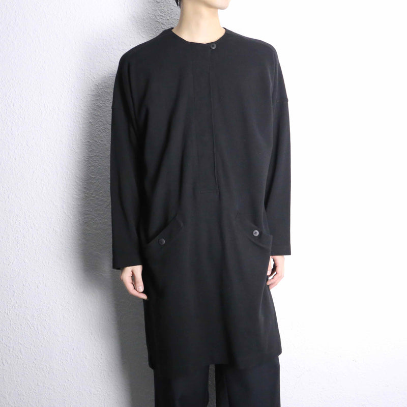 minimal cotton longline pullover