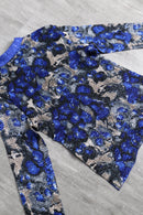 wrinkle pattern reversible shirt