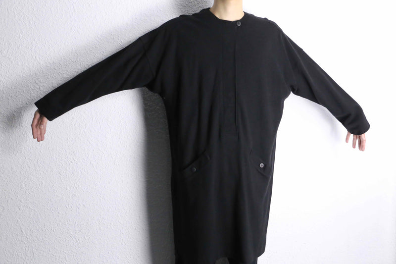 minimal cotton longline pullover