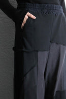 "Re:make" patchwork super baggy sweat pants