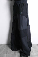 "Re:make" patchwork super baggy sweat pants