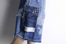 ''Re:make'' patchwork denim wide shorts