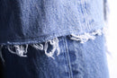''Re:make'' patchwork denim wide shorts