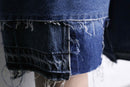 ''Re:make'' patchwork denim wide shorts