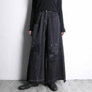 ''Re:make''black wide pants