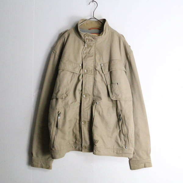 "Wrangler" beige color military motif field jacket